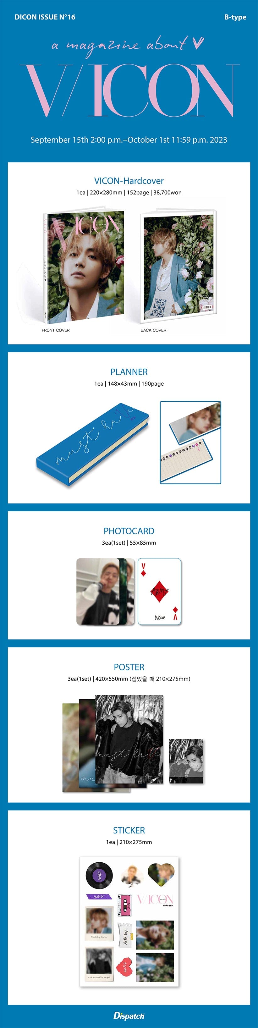 BTS - DICON ISSUE N°16 V : VICON B-Type