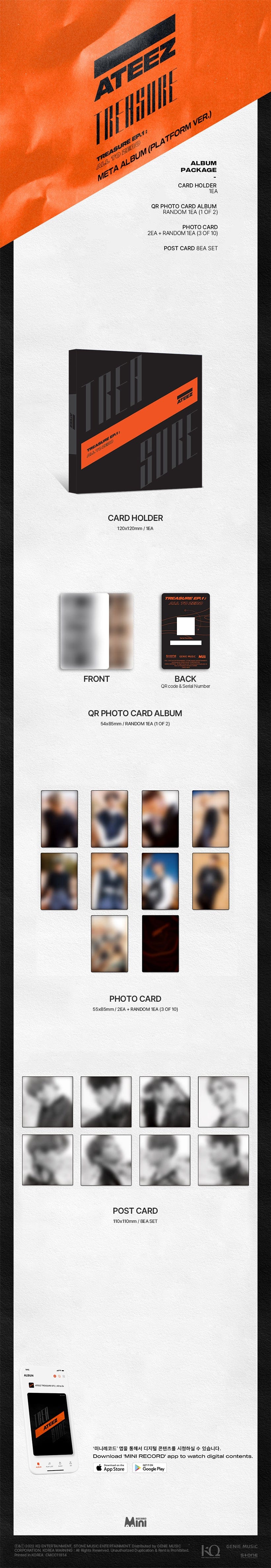 ATEEZ - TREASURE EP. 1 : ALL TO ZERO [META ALBUM] (Platform ver.)