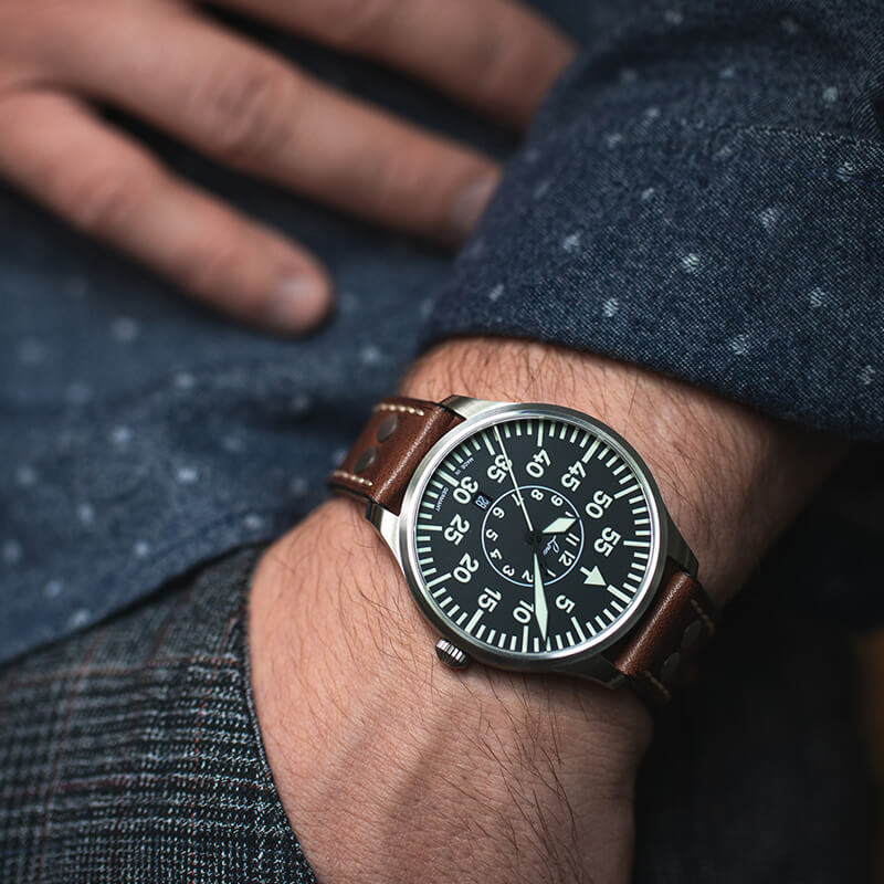 ラコ（Laco) PILOT Zurich パイロット チューリッヒ.2.D 40 腕時計