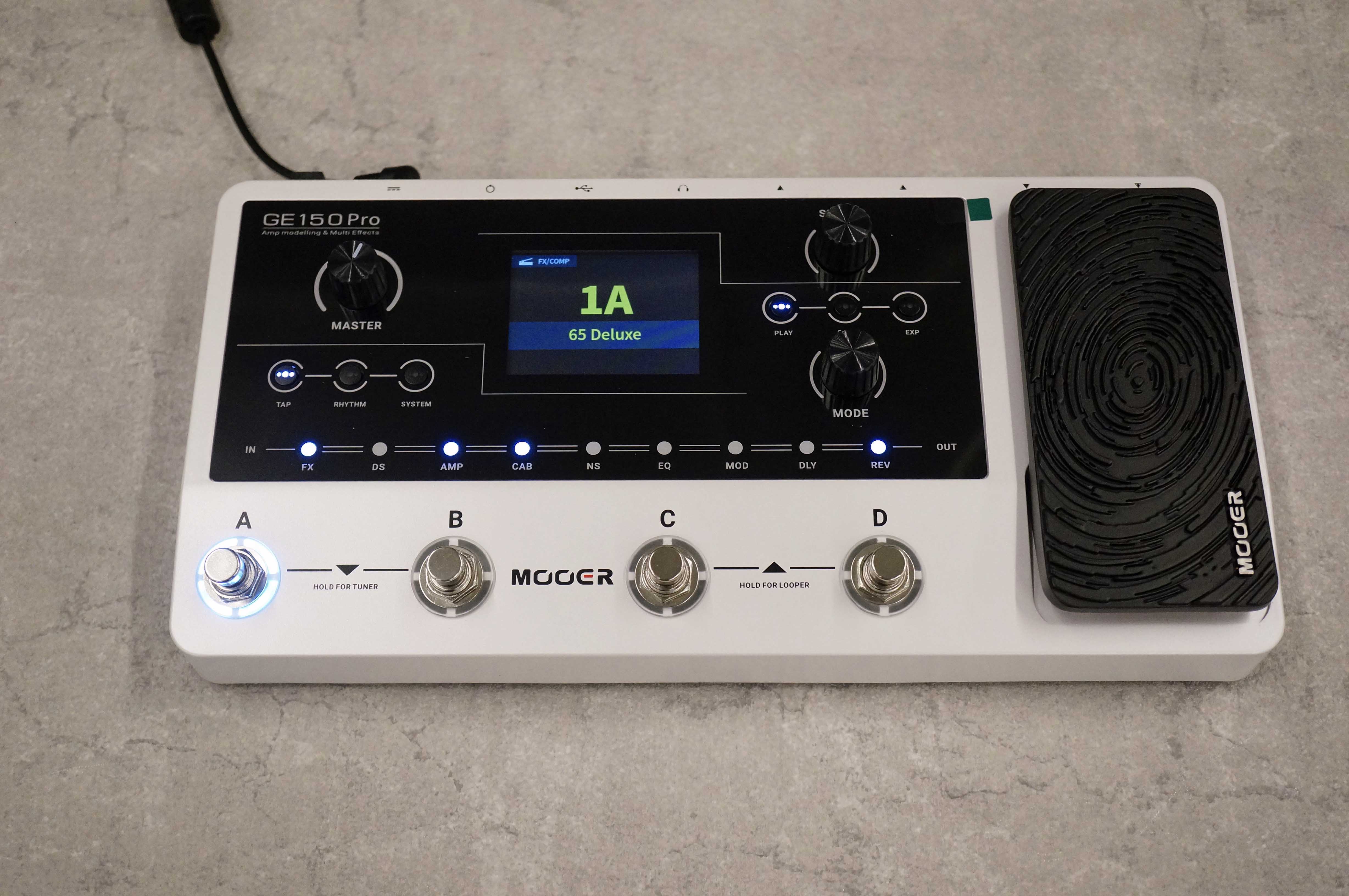 Mooer GE150 Proの機能やエフェクトリスト（ファームウェアV1.5.0)