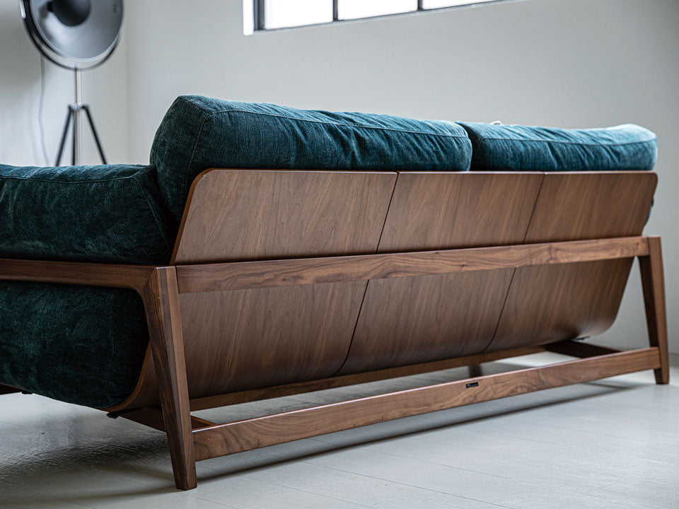 ②富士ファニチャー 北欧デザイン ハイバックソファ 曲げ木 ③富士