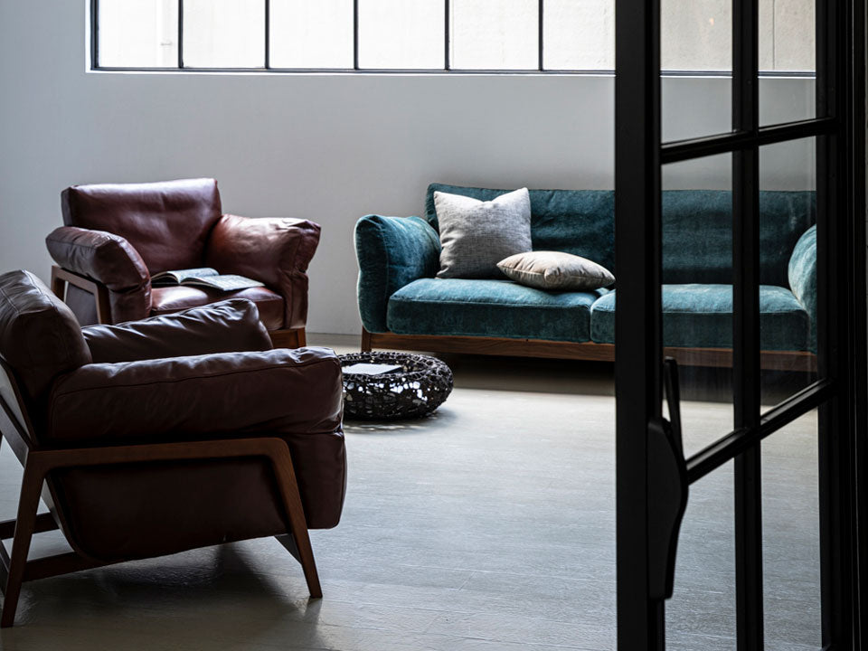 冨士ファニチアFUJI FURNITURE 本革 1人掛けソファ 1PソファA 冨士