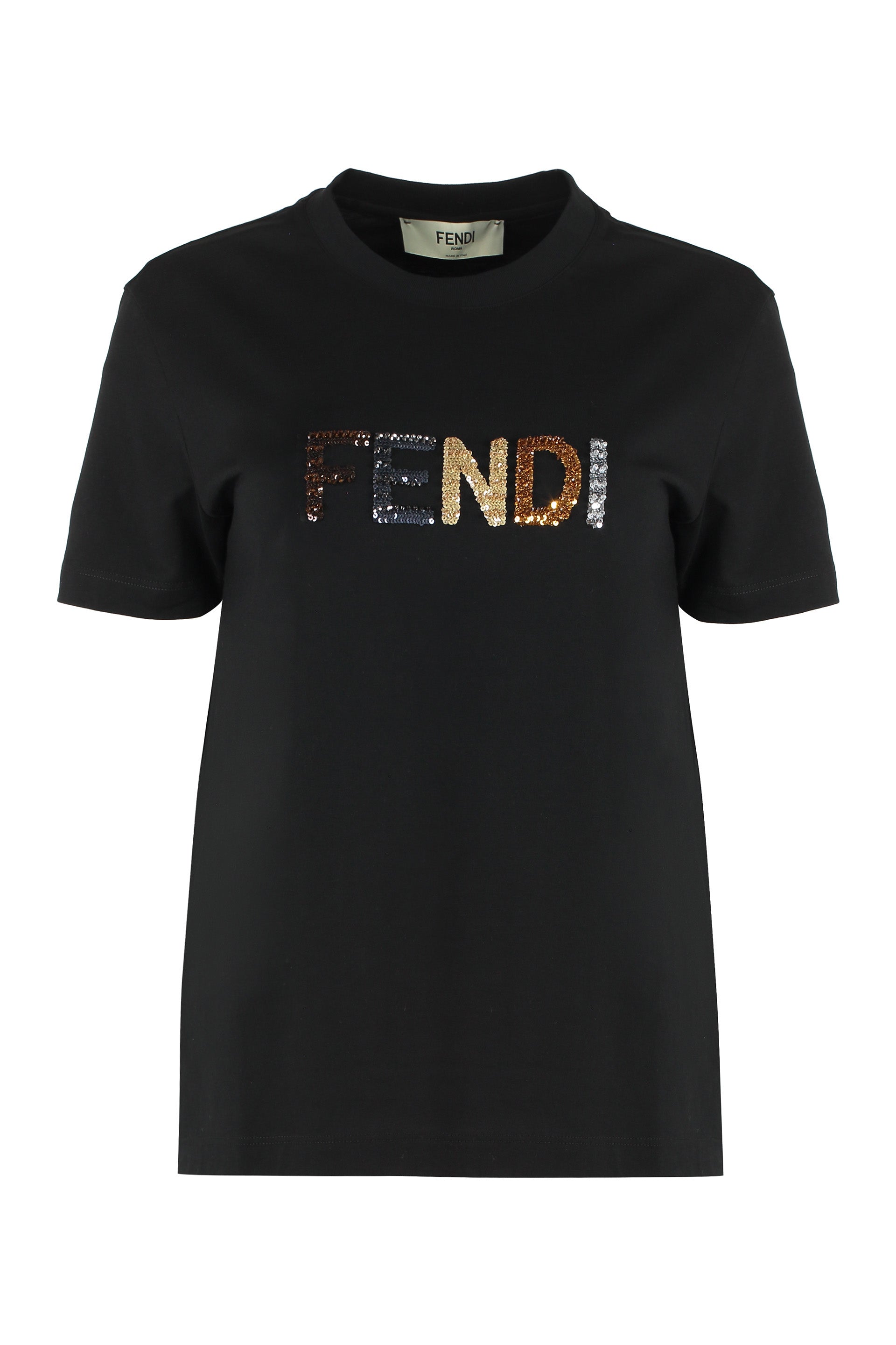 Fendi - Logo print t-shirt black - The Corner