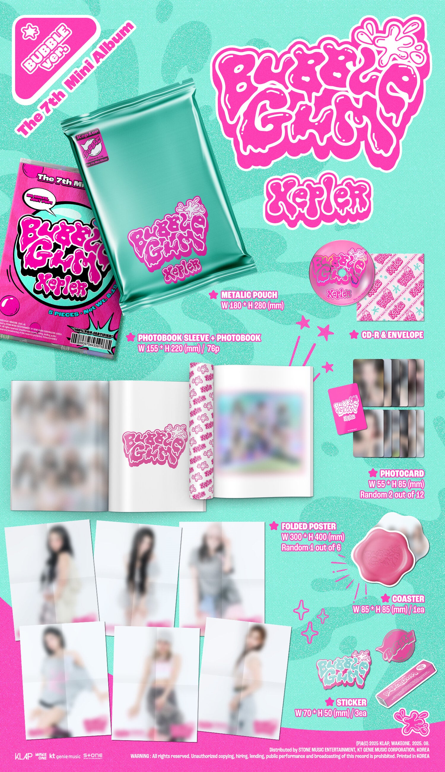 kep1er BUBBLE GUM EVERLINE ラキドロ サイン ダヨン kep1er BUBBLE