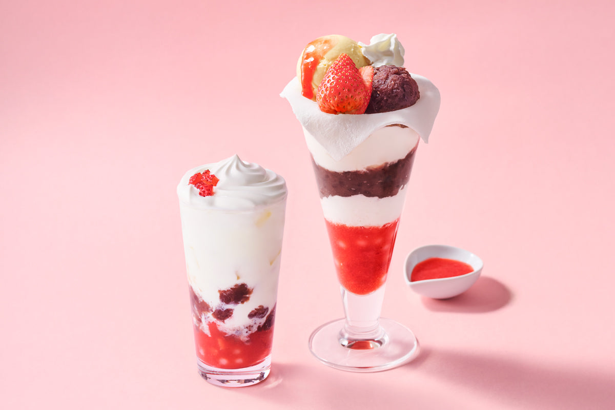 期間限定】まるで苺大福！ 苺のパフェで