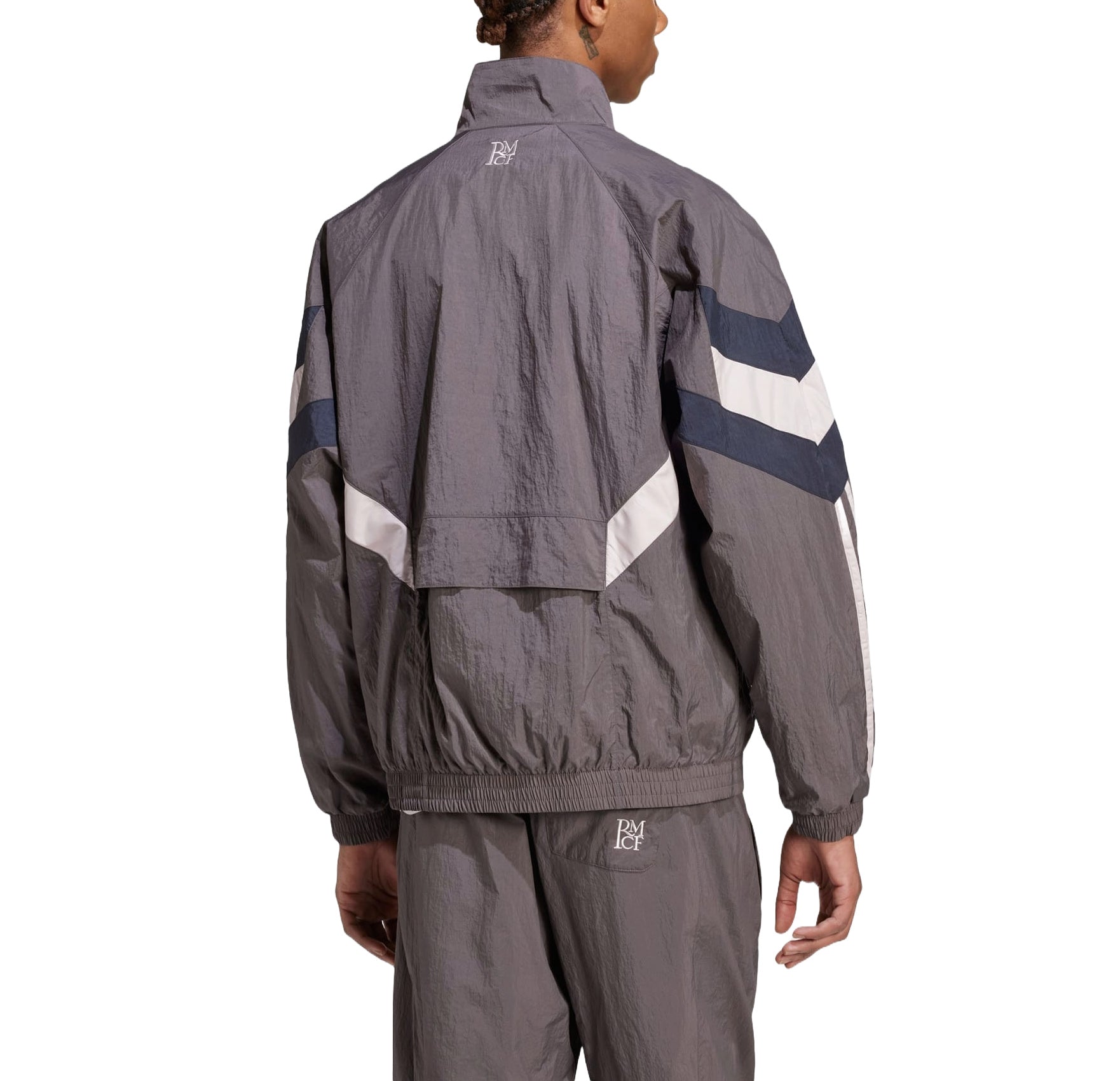 adidas Real Madrid Originals Track Jacket Asia Sizing 'Charcoal