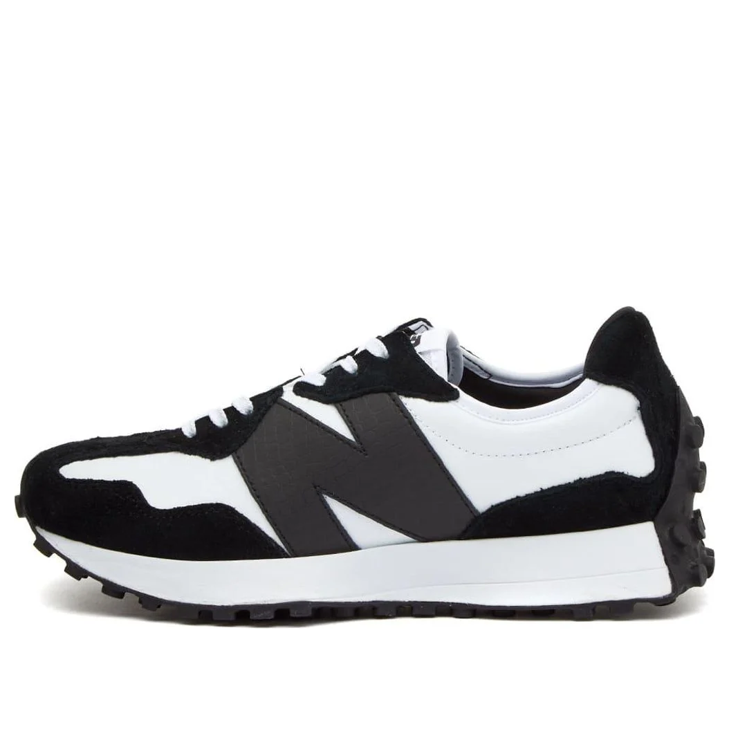 WMNS) New Balance 327 'Black White Crocodile' WS327DW