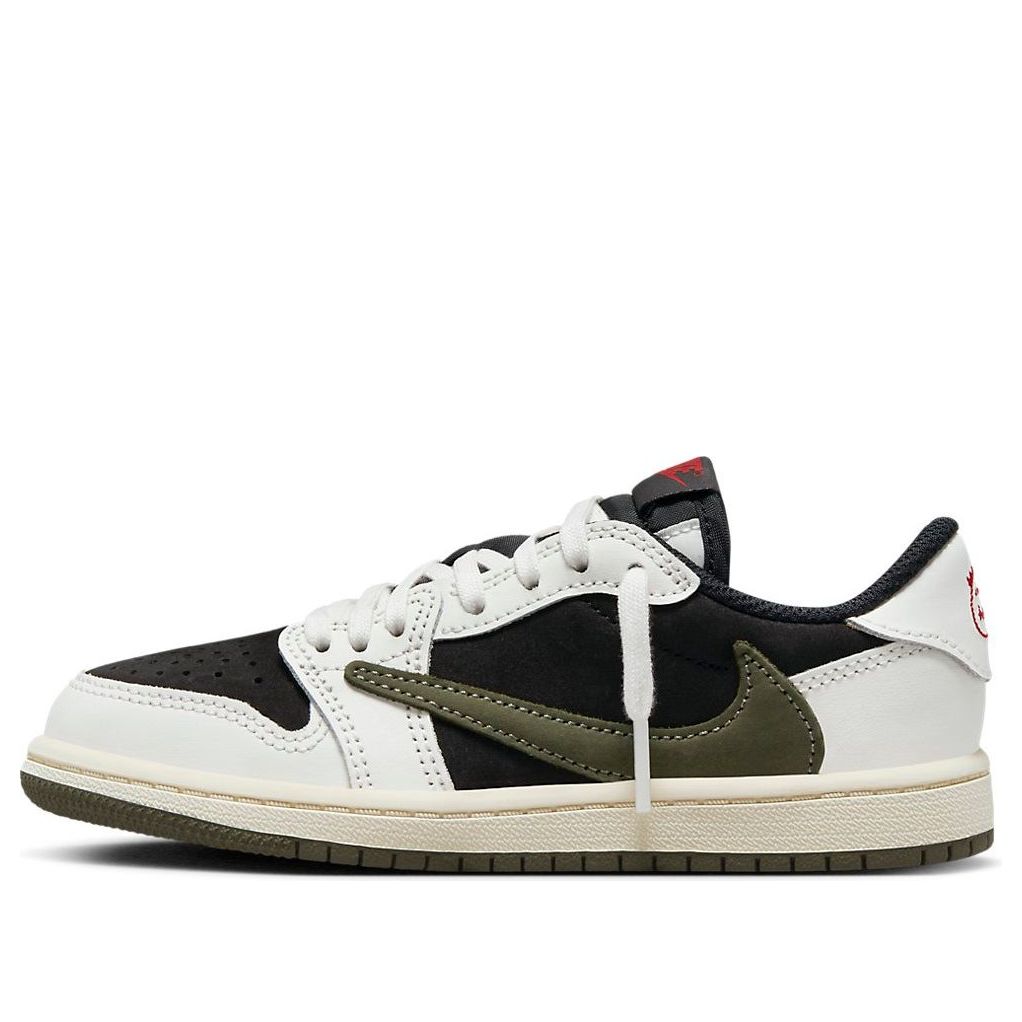 PS) Air Jordan 1 Retro Low OG SP x Travis Scott 'Olive' DZ5909-106