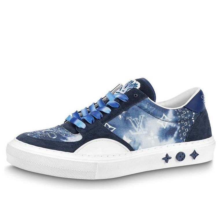 LOUIS VUITTON Ollie Sneakers 'Blue Tie Dye Style Monogram' 1AA7ME