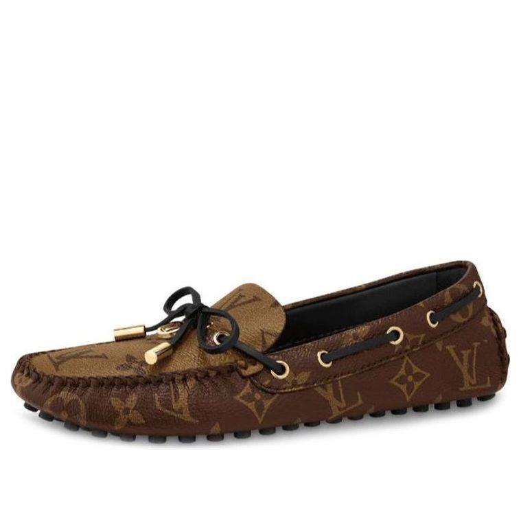 WMNS) LOUIS VUITTON Gloria Flat Loafers 'Brown Monogram' 1A65IV