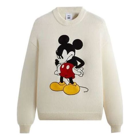 KITH x Disney Mickey & Friends Mickey Crewneck Sweater 'Sandrift
