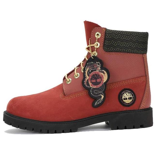 Timberland 6 Inch Lace Waterproof Boots 'Dark Red Nubuck' A29PN