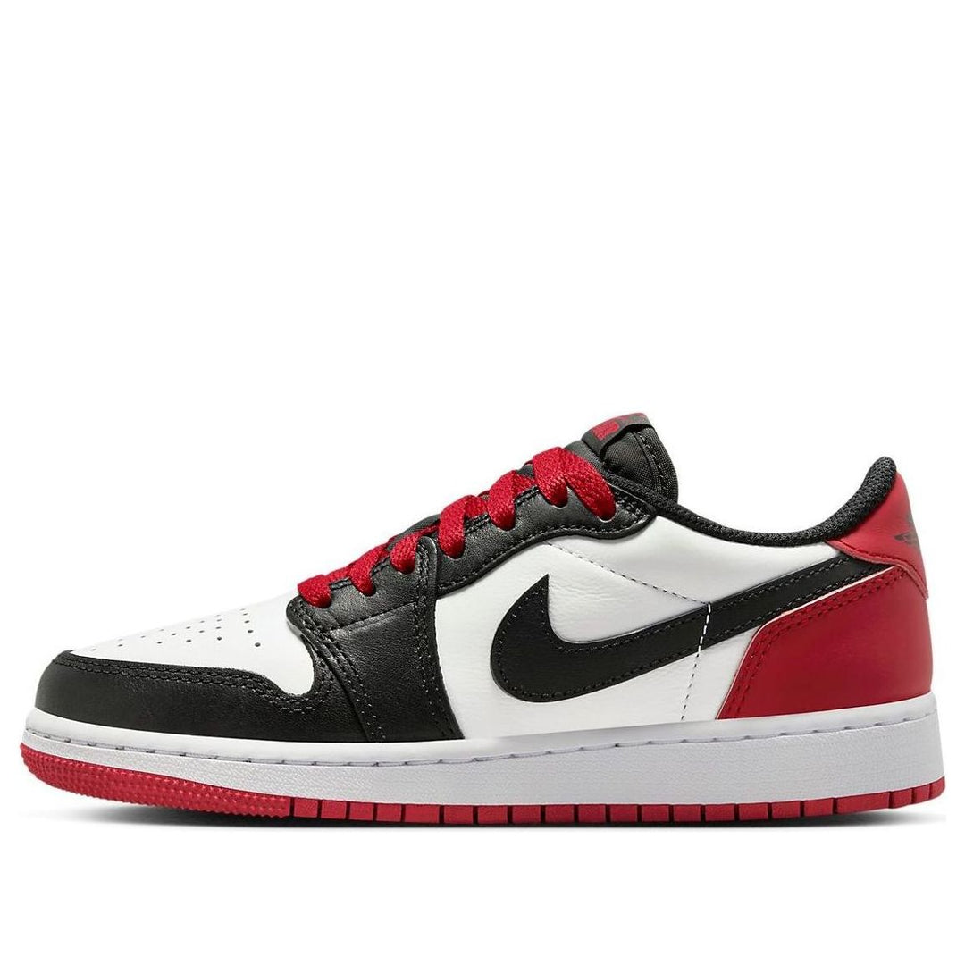 GS) Air Jordan 1 Retro Low OG 'Black Toe 2023' CZ0858-106