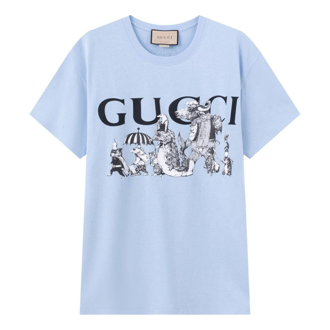 Gucci x HIGUCHI YUKO Short Sleeve T-Shirt 'Blue' 548334-XJDTM-4826