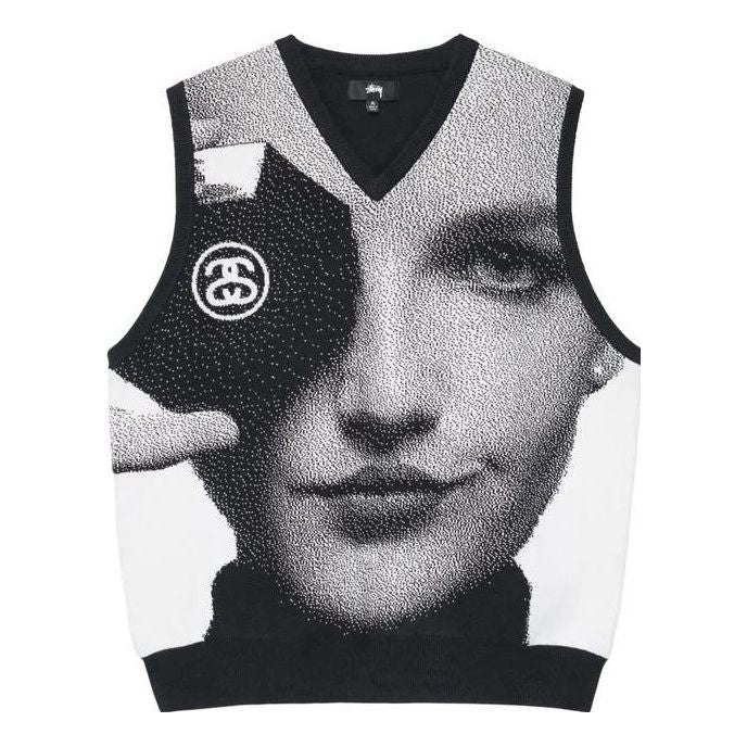 Stussy Photo Jacquard Vest 'Black' 117155
