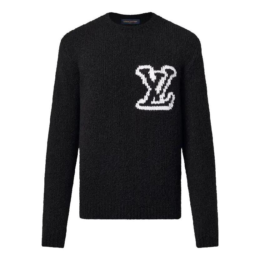 LOUIS VUITTON Wool Blend Crewneck Sweater 'Black' 1AF333