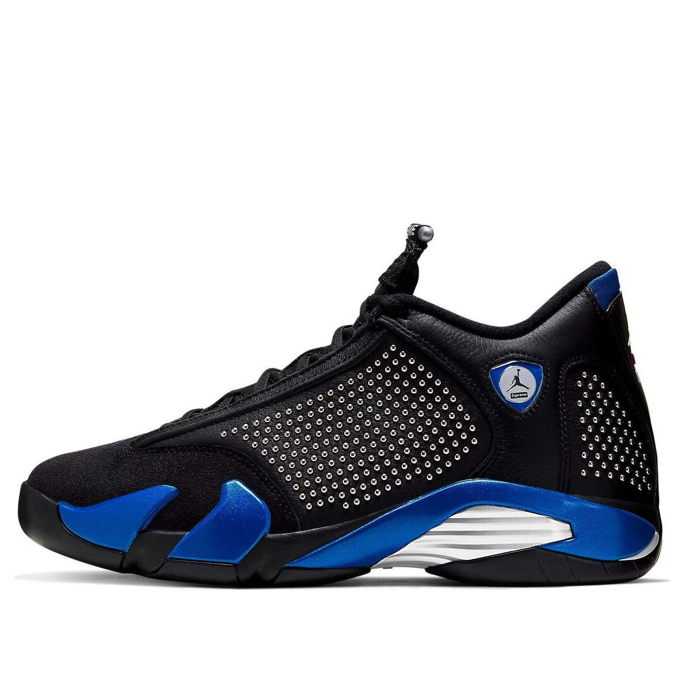Air Jordan 14 Retro x Supreme 'Black Varsity Royal' BV7630-004
