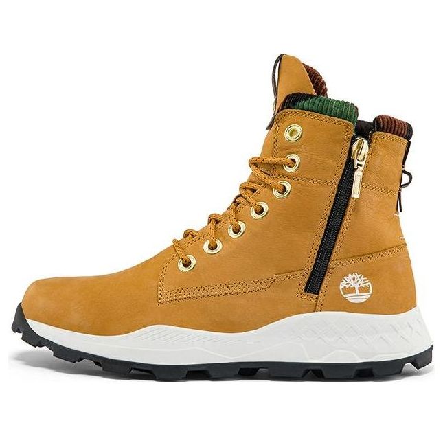 Timberland Brooklyn Side Zip Sneaker Wide Fit Boot 'Wheat Nubuck
