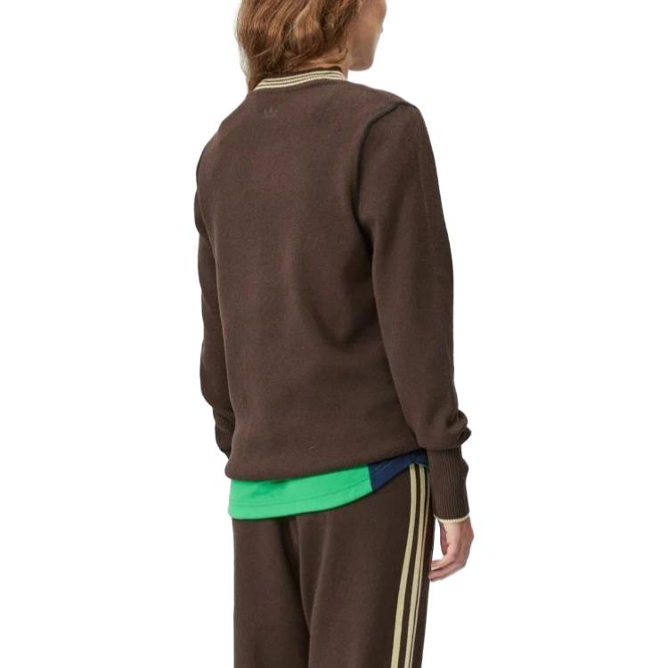 adidas x Wales Bonner Long-Sleeve Knit Sweater 'Dark Brown' IN5953