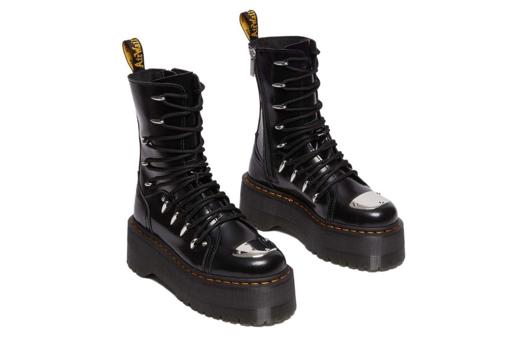 WMNS) Dr. Martens Jadon Hi LTT Max Leather Platform Boots 'Black