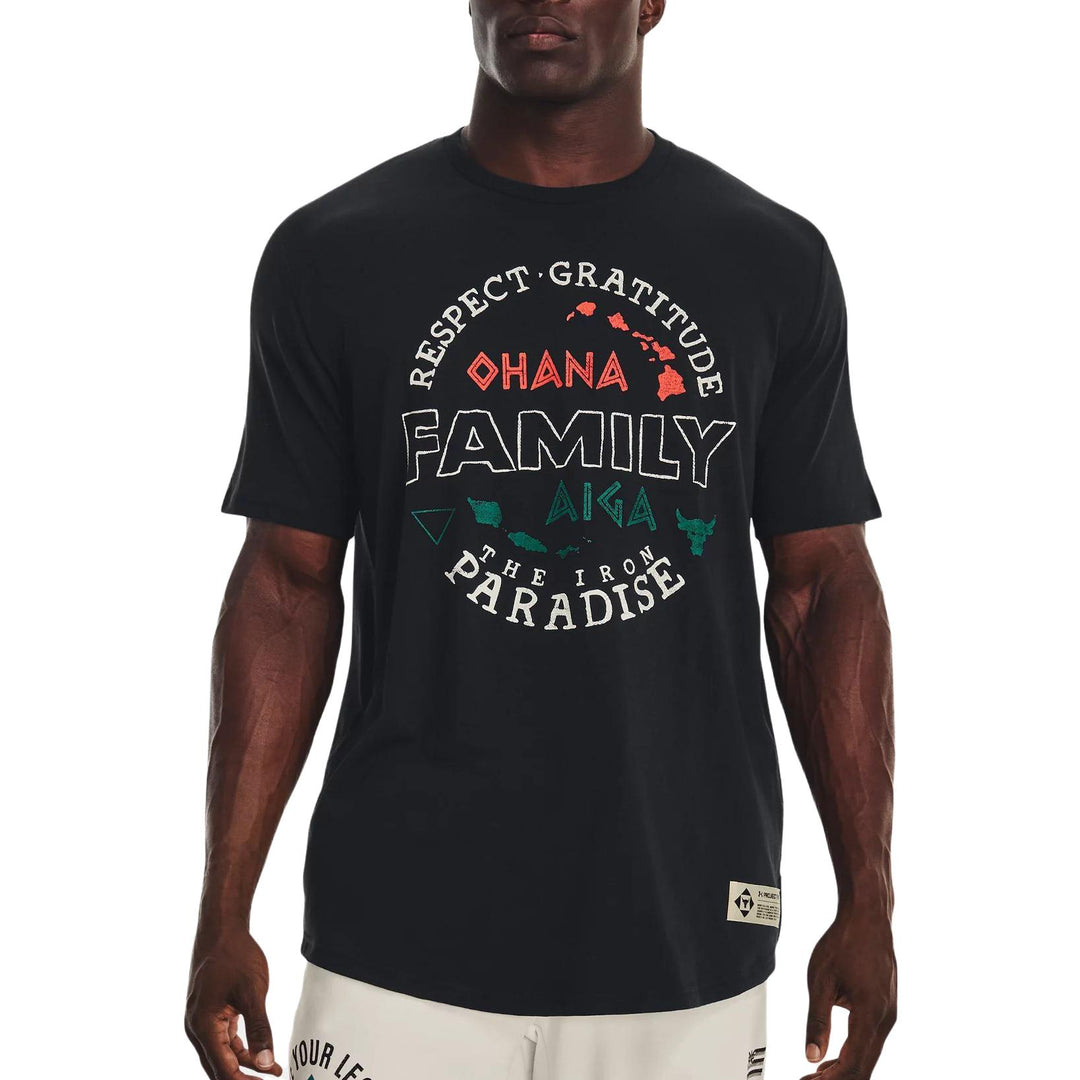 Under Armour Project Rock Family T-shirt 'Black' 1376894-001
