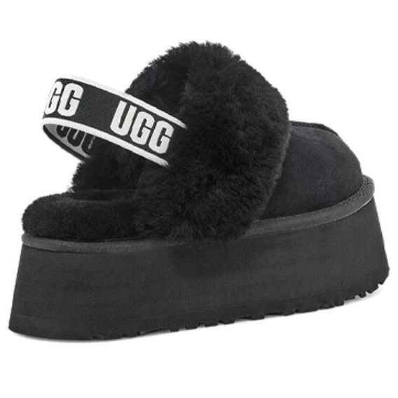 WMNS) UGG Funkette Slipper 'Black' 1113474-BLK