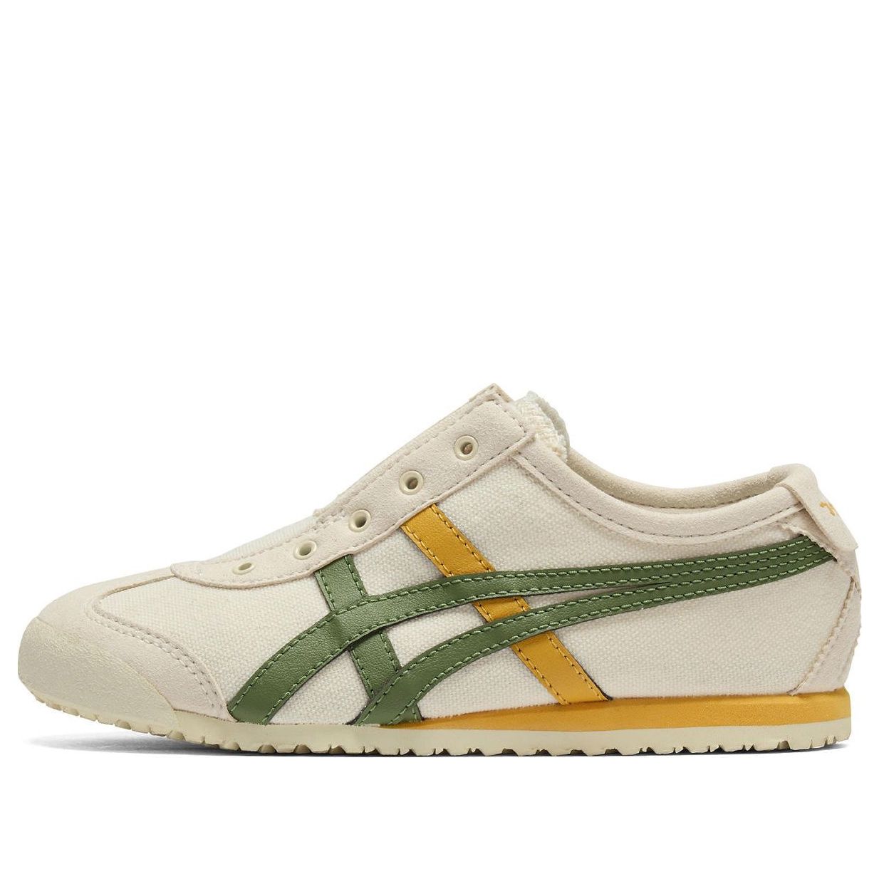 GS) Onitsuka Tiger Mexico 66 Slip-On 'Beige Green Yellow' 1184A085-202