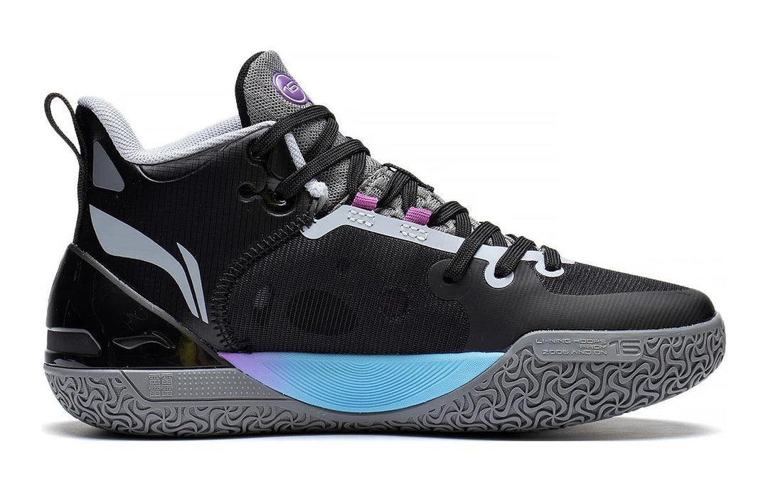 GS) Li-Ning Yushuai 16 Mid 'Black Purple Blue' YKBS100-5