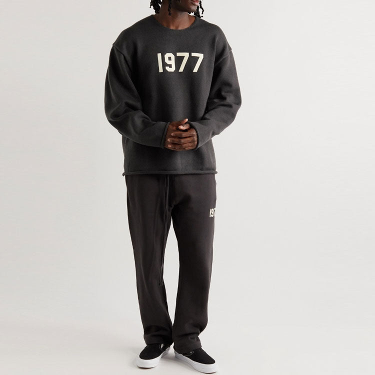 Fear of God Essentials SS22 Raw Edge Sweater Iron 1977 FOG-SS22-010