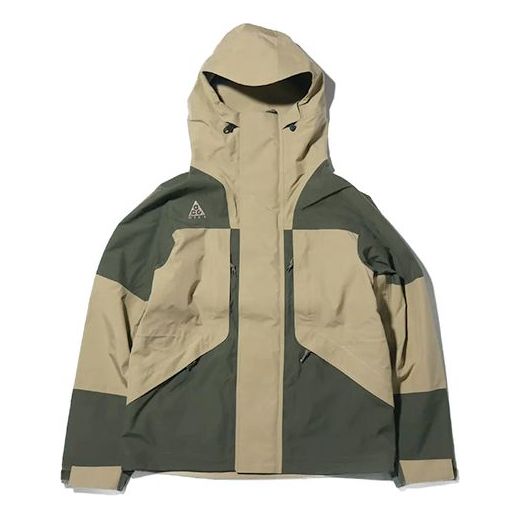 Men's Nike ACG Gore-Tex Hooded Outdoor Interchange Jacket Army