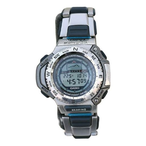 Men's CASIO PRO-TERK mountaineering Watch Gold Lens Mens Digital