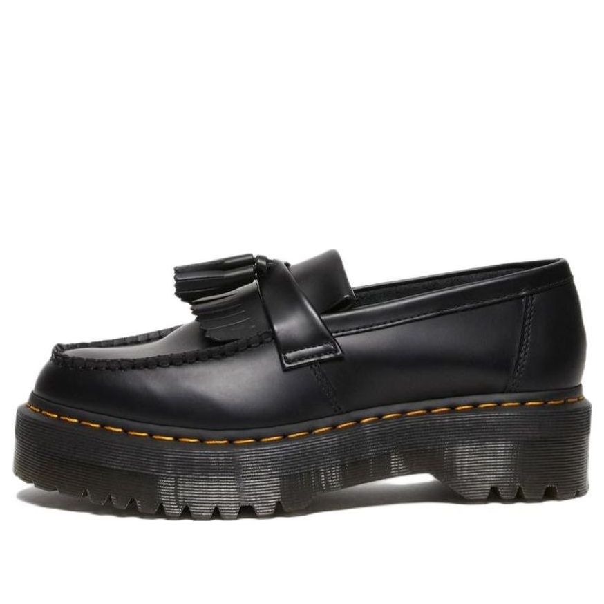 Dr. Martens Adrian Leather Platform Tassel Loafers 'Black Smooth