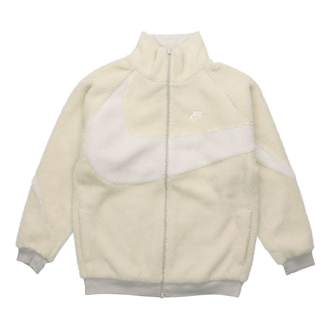 Nike Big Swoosh Reversible Boa Jacket (Asia Sizing) 'Cream White