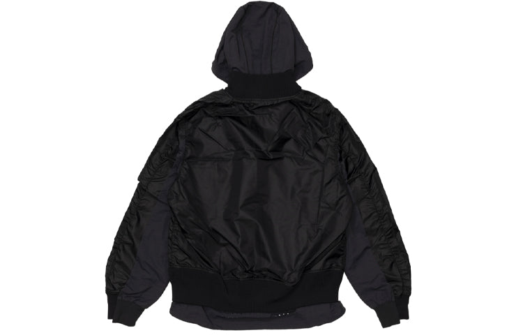 Nike x sacai Double Layer Contrasting Hooded Jacket Asia Sizing