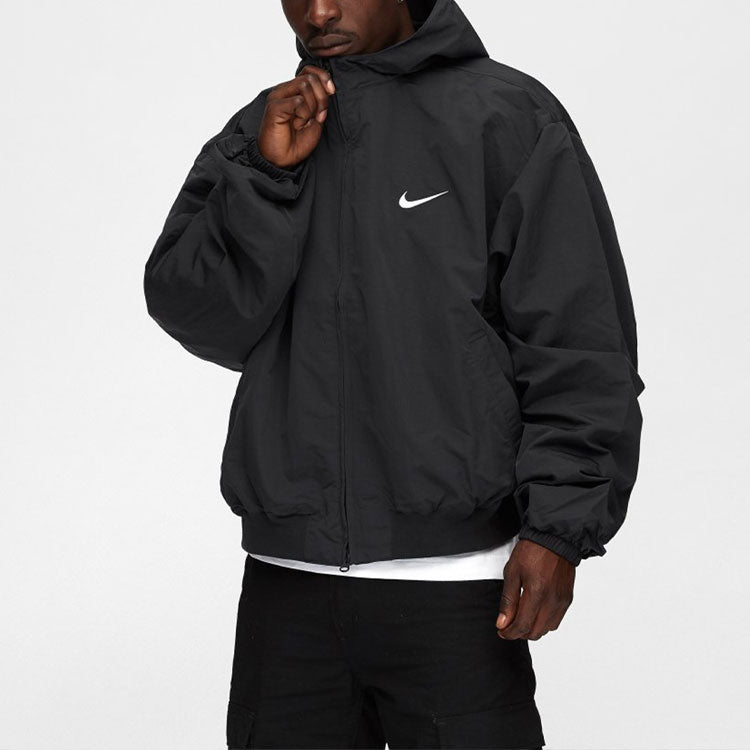 Nike X Fear Of God Hooded Bomber Jacket Black & Fossil BV4408-010