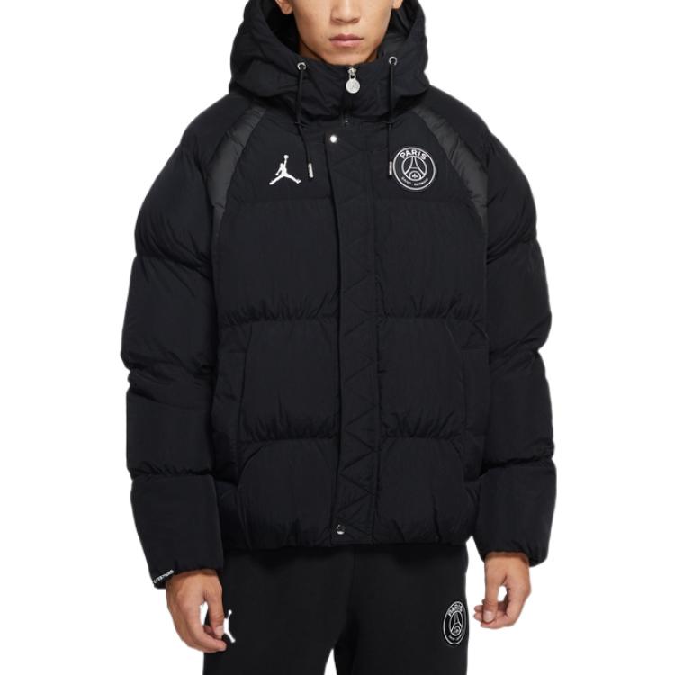 Men's Air Jordan Paris Saint-Germain Badge Hooded Loose Padded