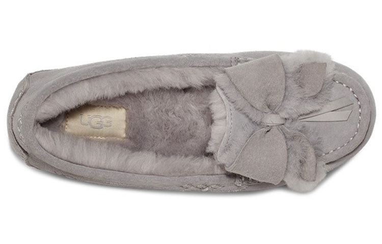 WMNS) UGG Ansley Bow Slipper 'Light Grey' 1113470-LGRY