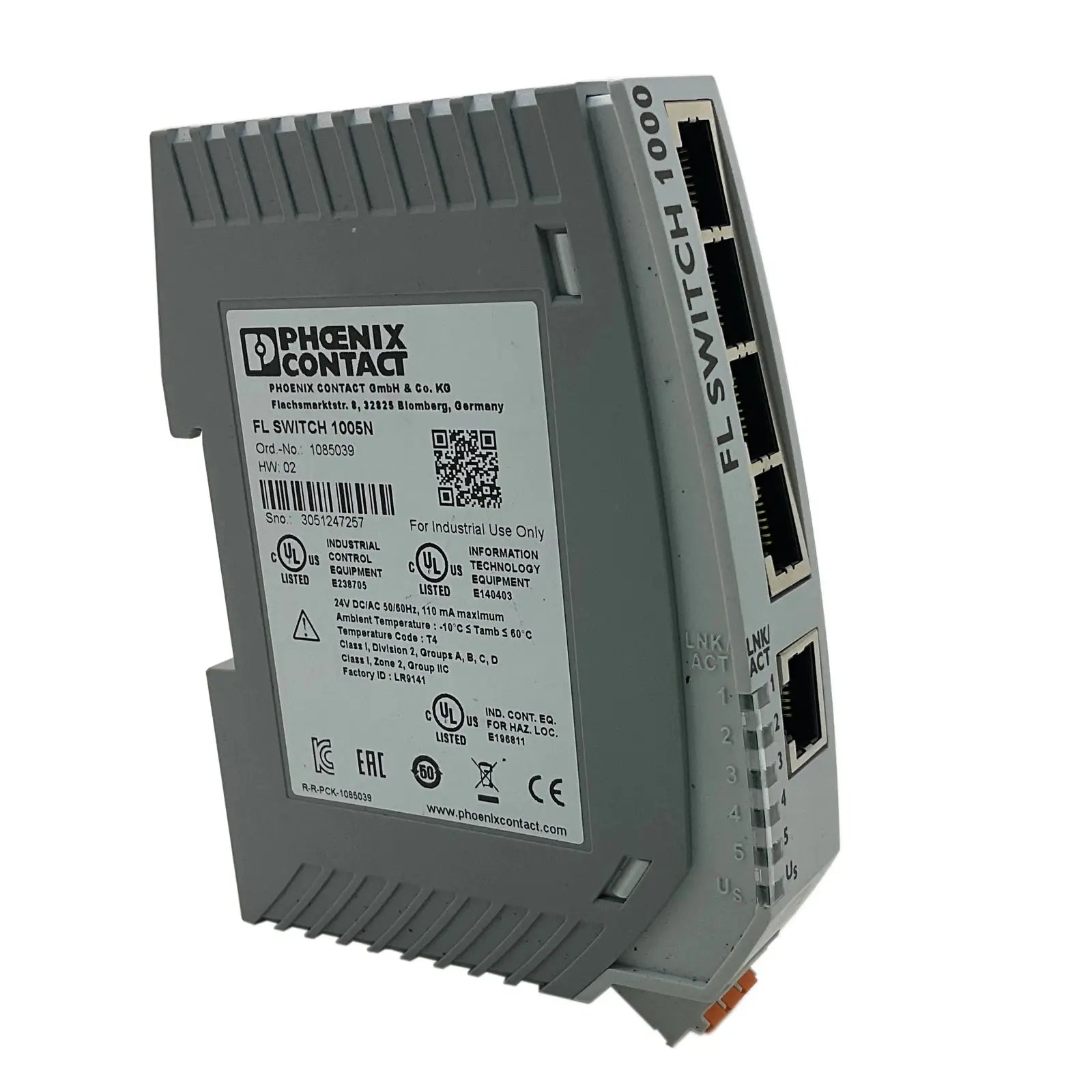 Narrow Ethernet FL Switch | Phoenix Contact 1005N 1085039