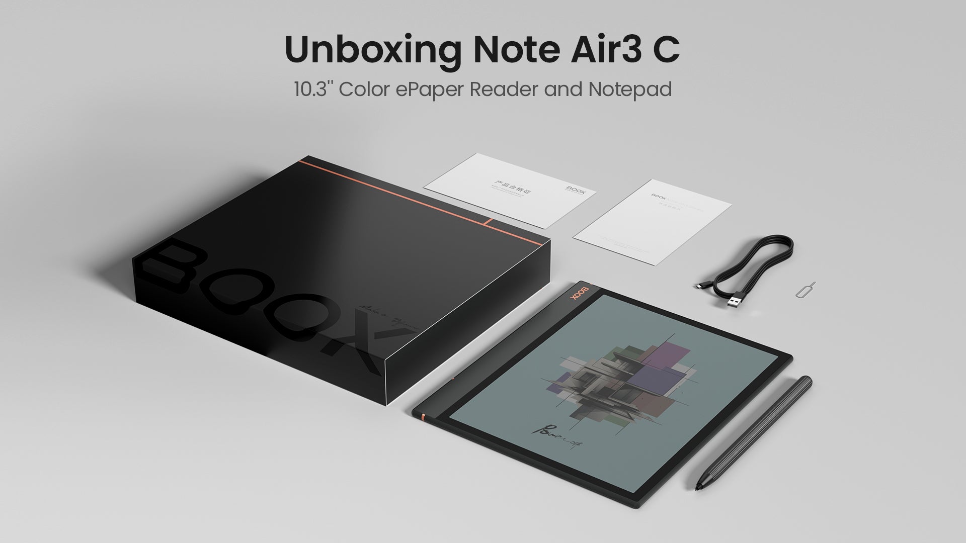 BOOX Note Air3 C and Note Air3 Series | 10.3'' Paperlike Tablets