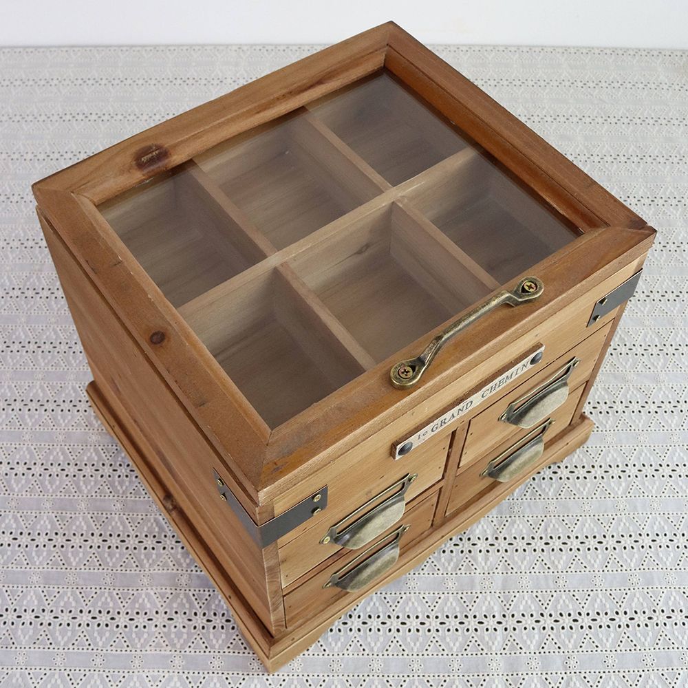 オシャレなガラス蓋です♪ コレクションボックスハーフ MN1-20033263