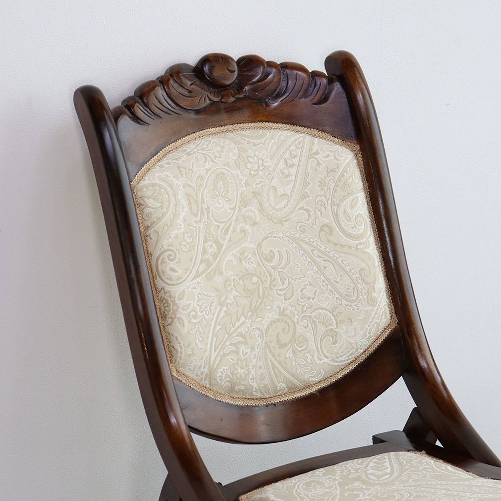 カジュアルに楽しんで♪ 折りたたみロッキングチェア VC107-266