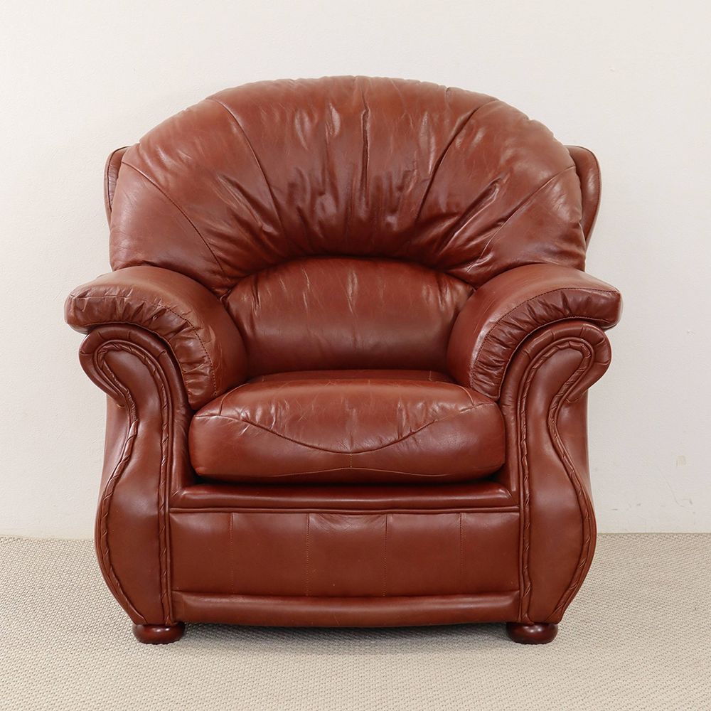 極上の座り心地を楽しんで♪ ソファ1人掛け VC110-238 – アンティーク