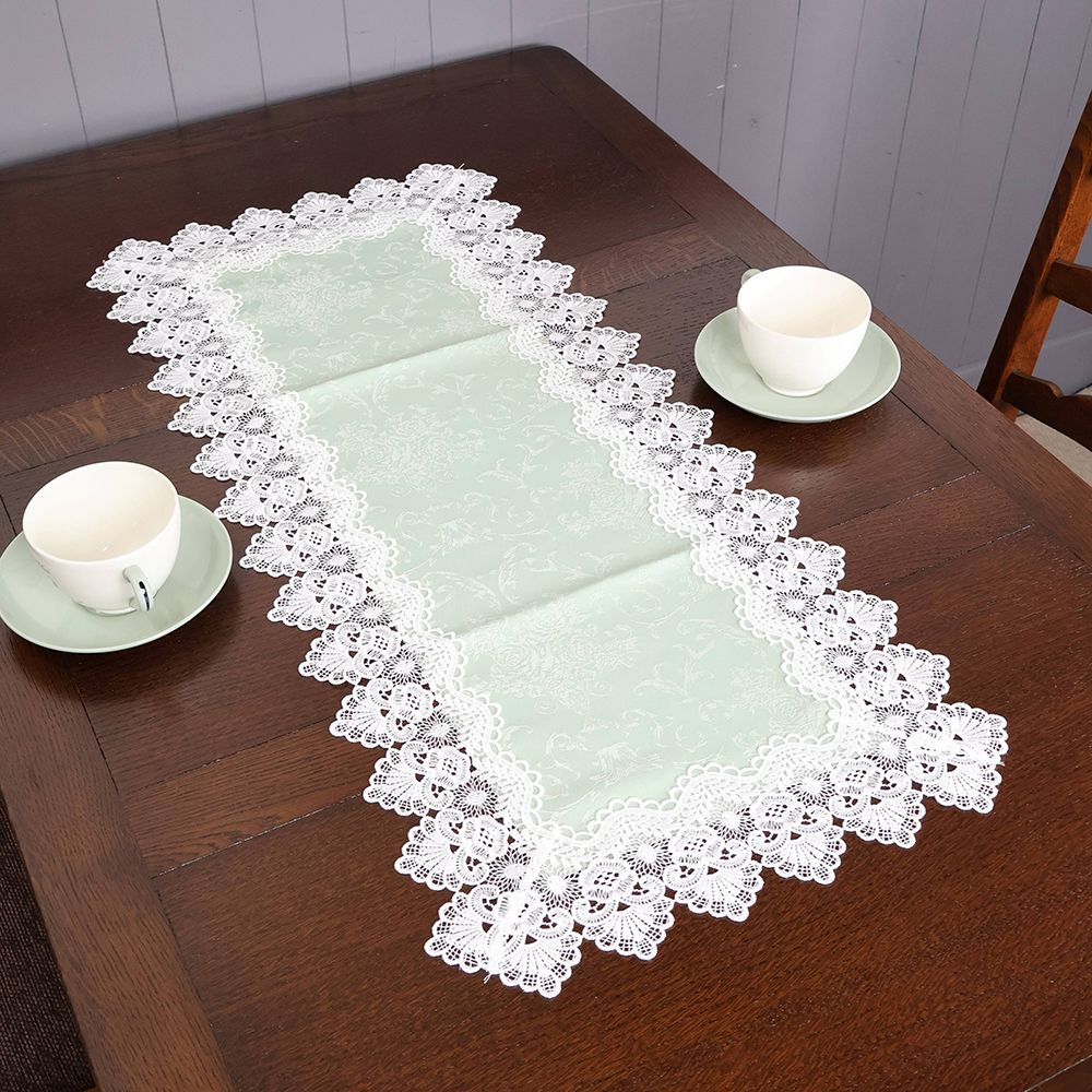 フランス アンティーク ヴィンテージ ギュピールレース テーブルクロス