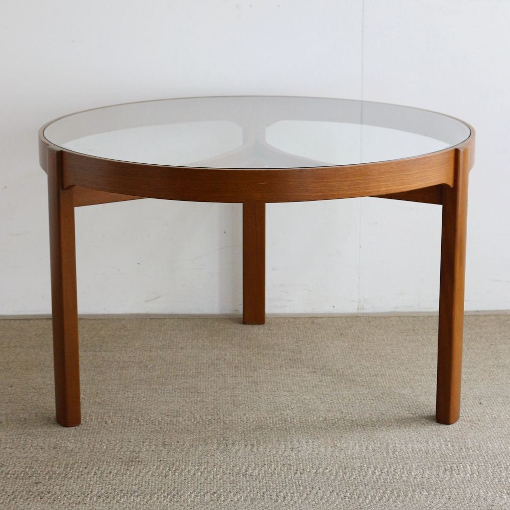 インパクト抜群♪ ガラストップ ネストテーブル NATHAN VC103-233