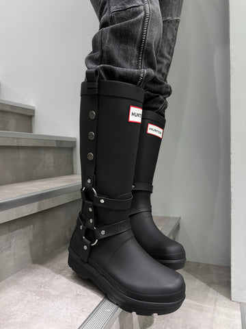 ADSB×HUNTER TALL BOOT/OJOS Nylon folding leather boots – DALAC SEOUL