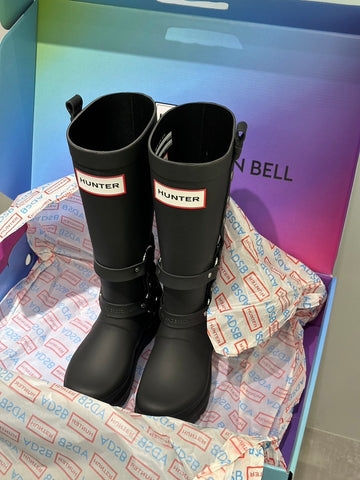 ADSB×HUNTER TALL BOOT/OJOS Nylon folding leather boots – DALAC SEOUL