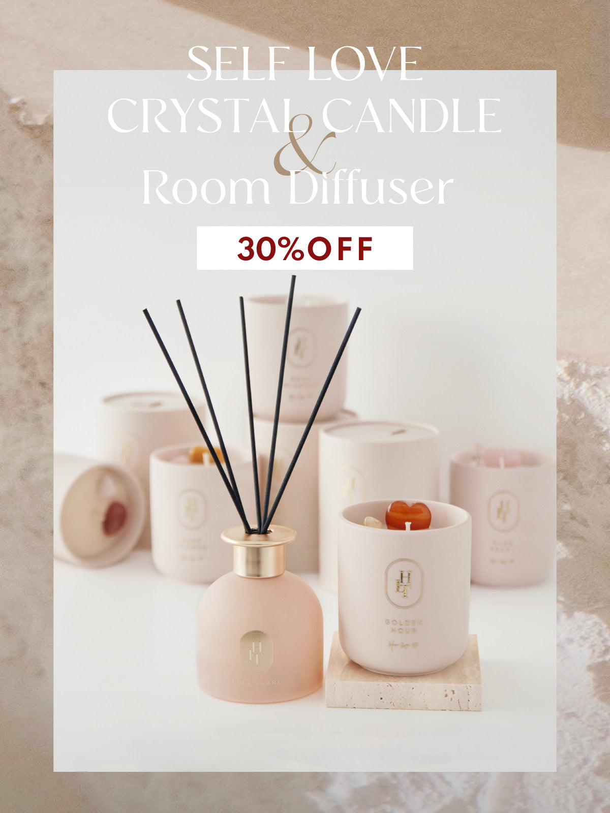 Info】延長決定！SELF LOVE CRYSTAL CANDLE＆ Room Diffuserセールの