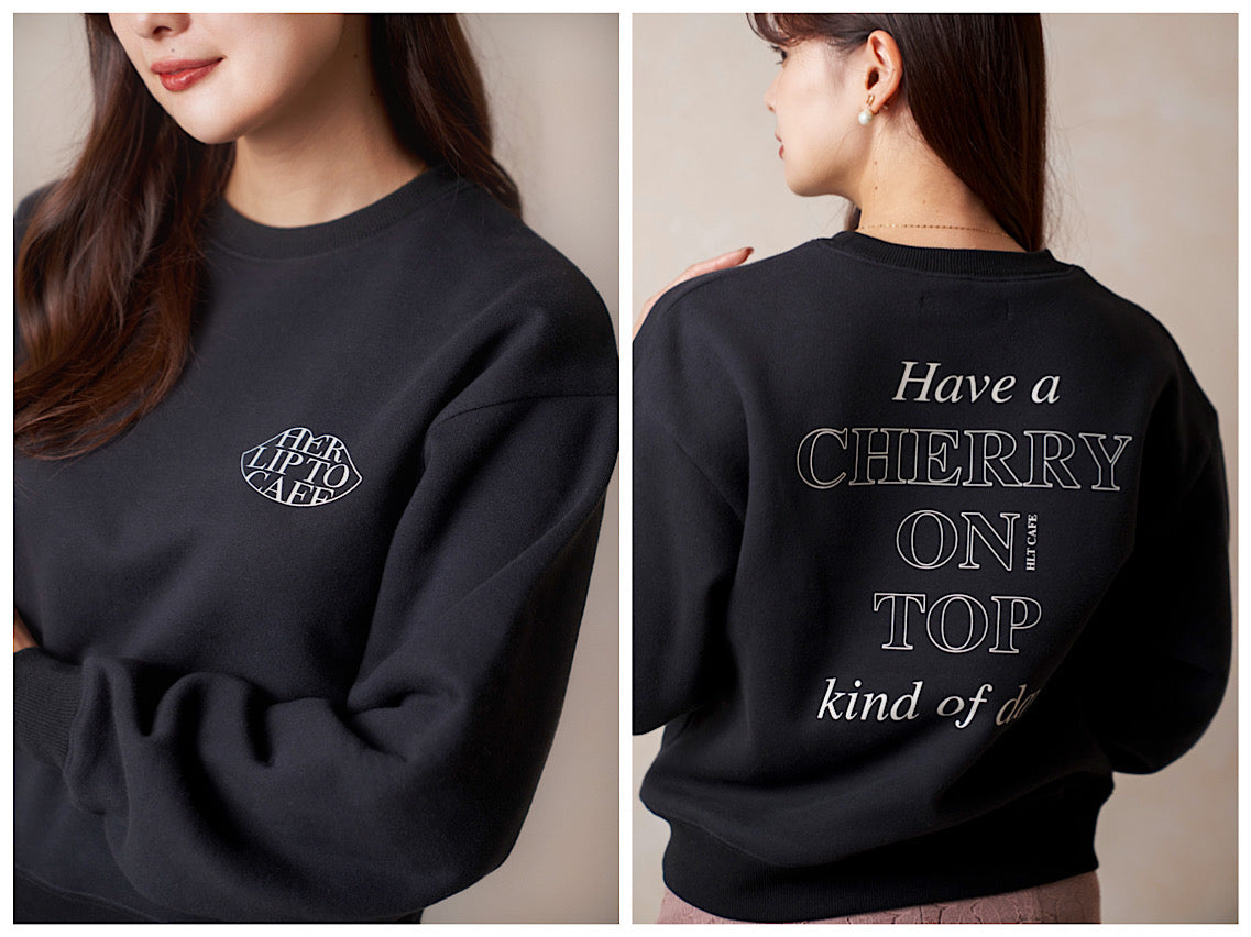 Her lip to CAFE Original Goods PRESS wearing