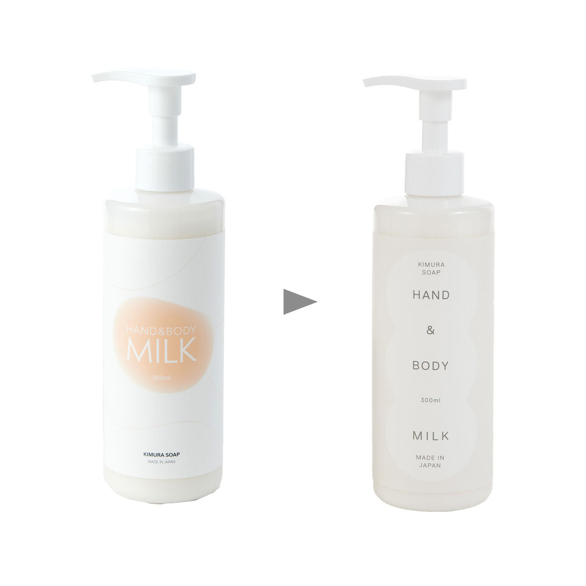 顔・全身に使える美容液 ハンド＆ボディミルク｜300ml – 木村石鹸 公式