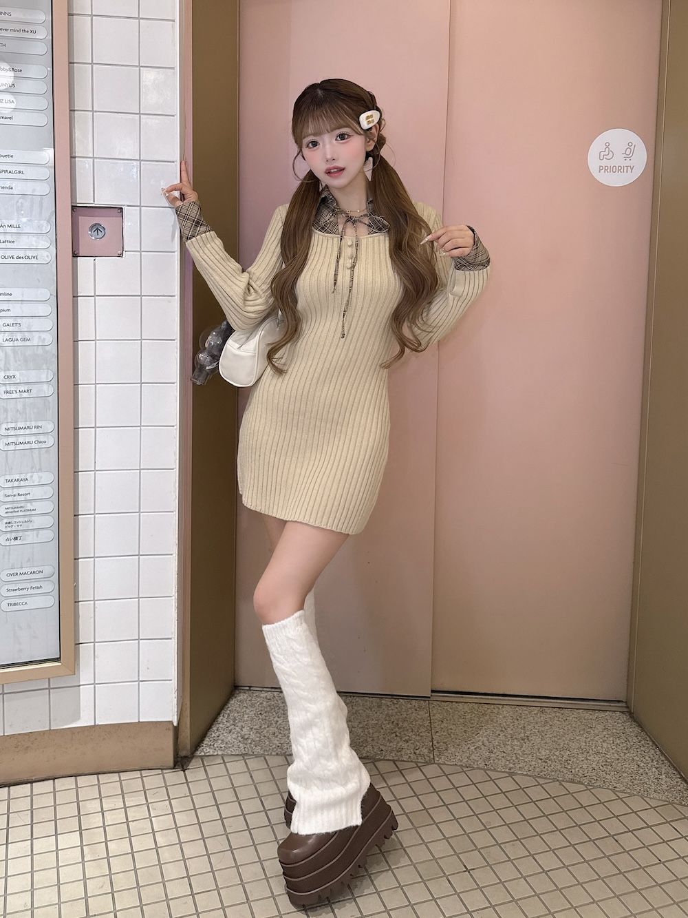 レイヤードライクニットミニワンピース – Darich (ダーリッチ)